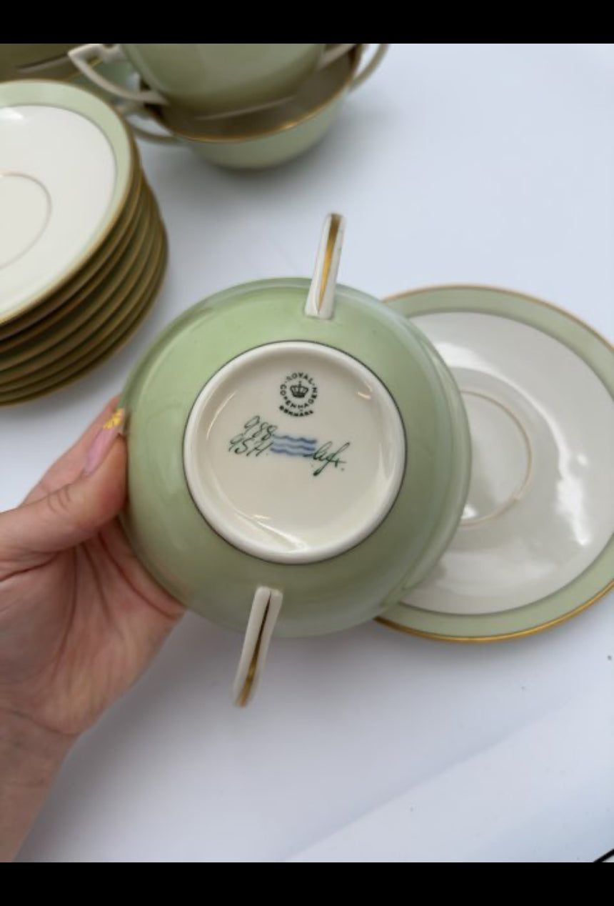 Bouillon skål m/ underskål